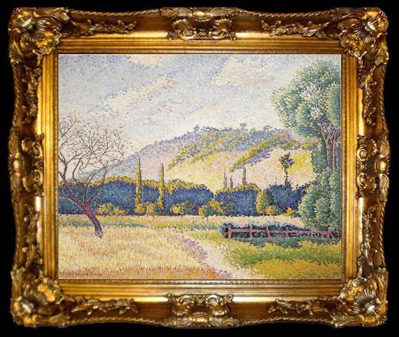 framed  Henri Edmond Cross Landscape, ta009-2